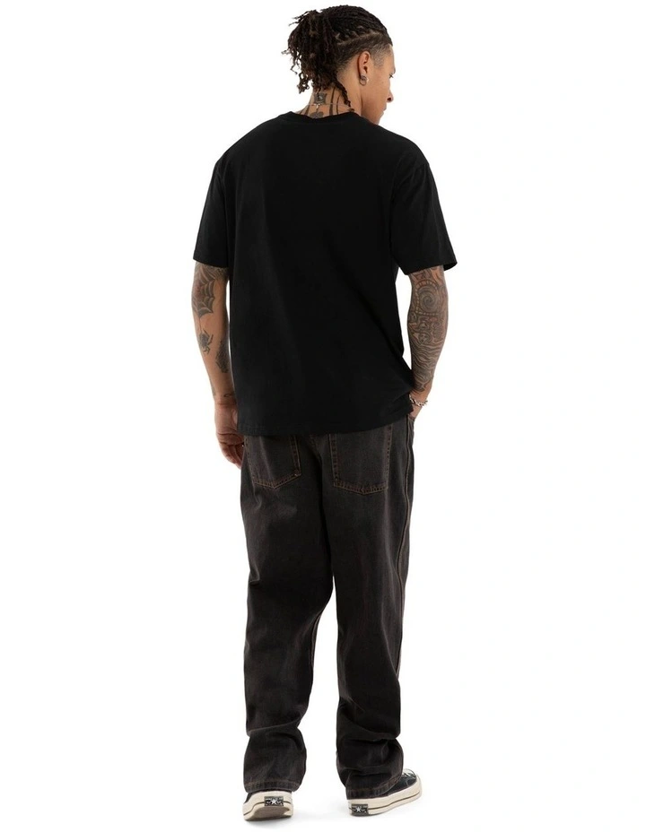 Bedlam Box Fit Tee in Black image 5