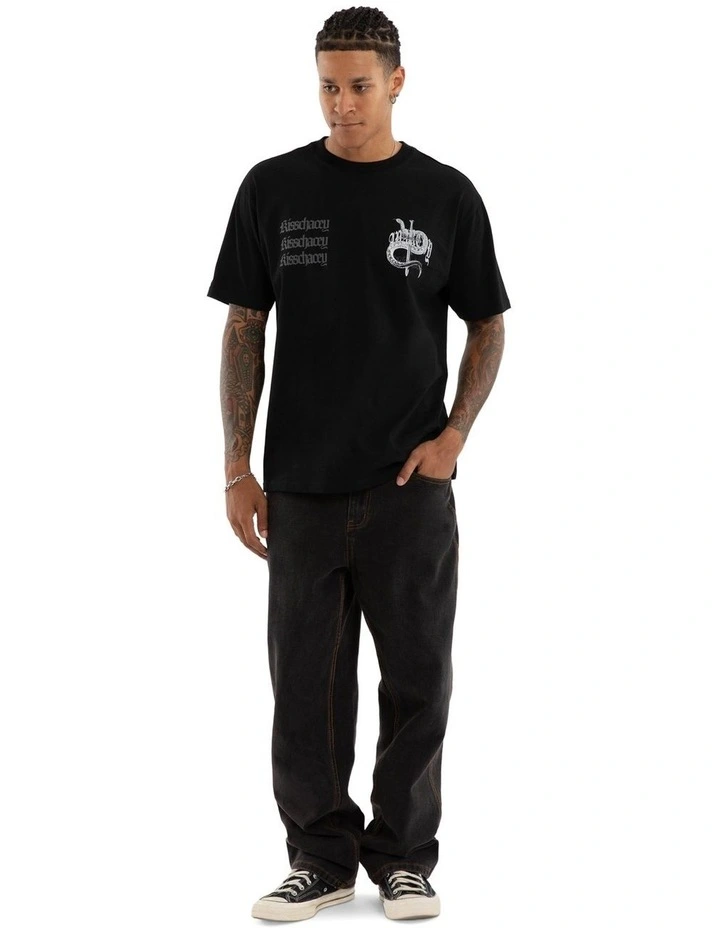 Bedlam Box Fit Tee in Black image 6