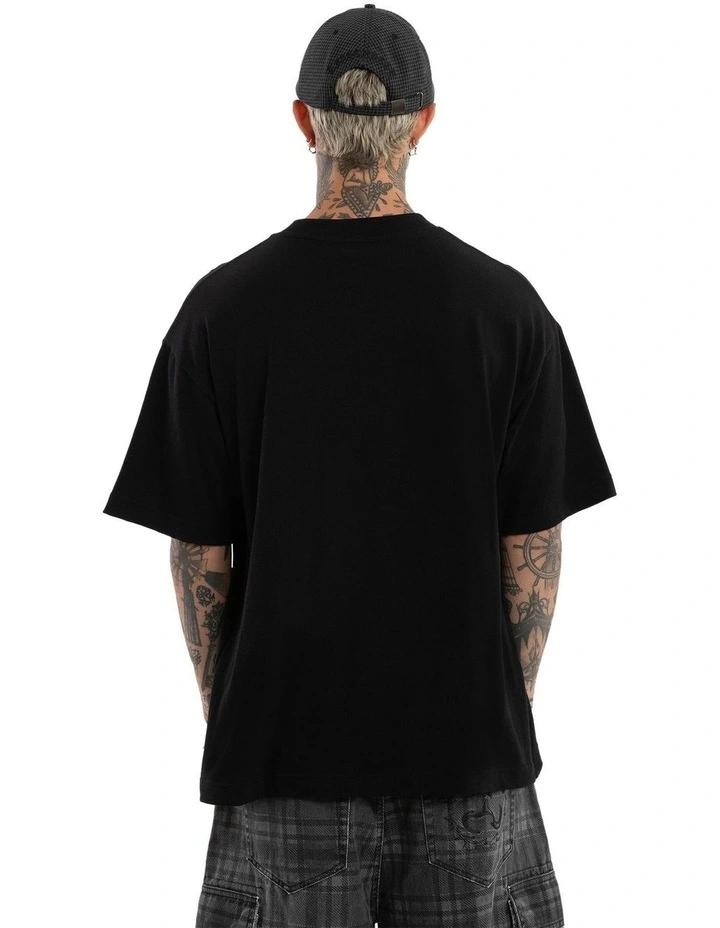 Cheque Street Tee in Black image 2