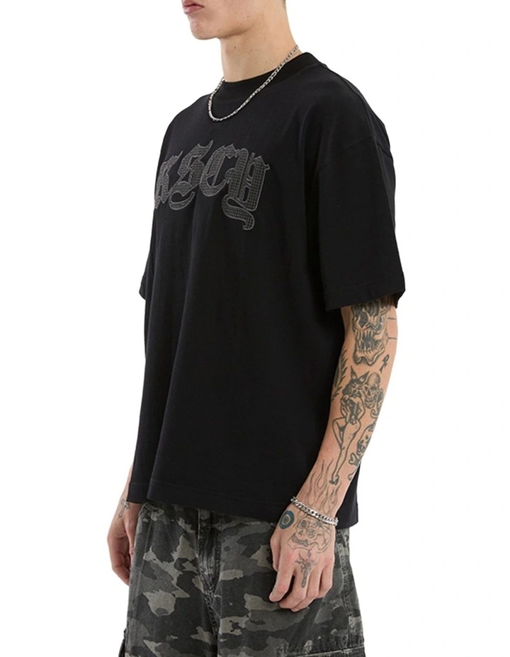 Cheque Street Tee in Black image 3