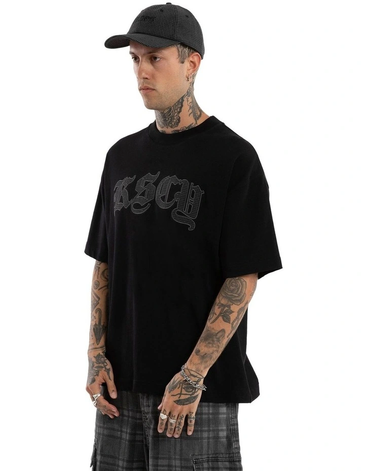 Cheque Street Tee in Black image 3