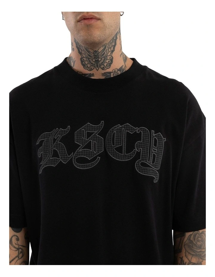 Cheque Street Tee in Black image 4