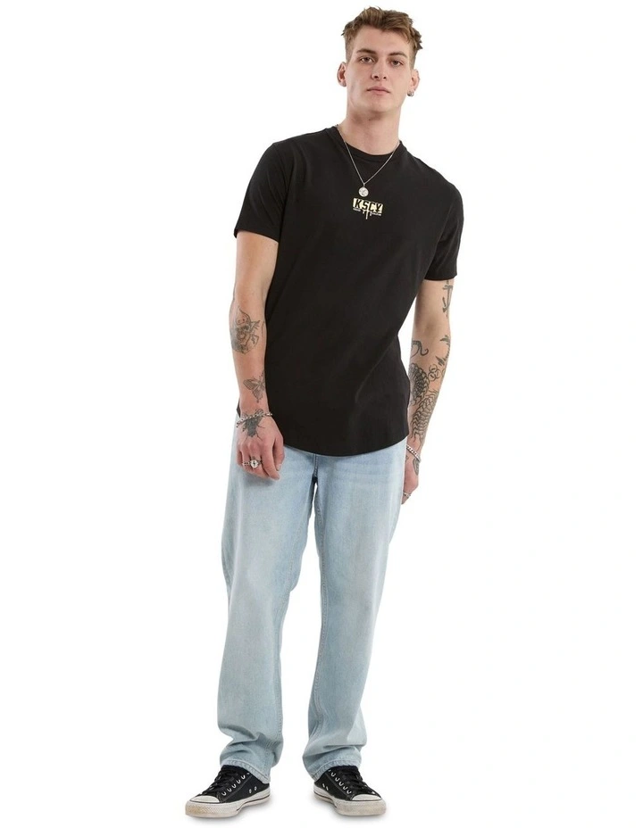 Dream Dual Curved Tee in Black image 6
