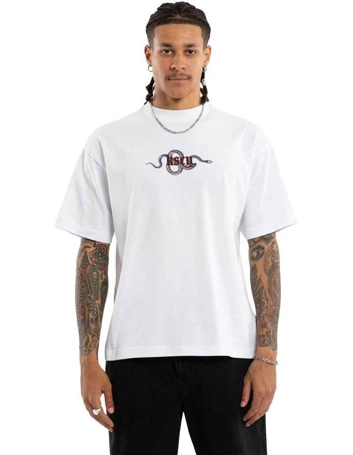 Grave Street Tee in White image 2