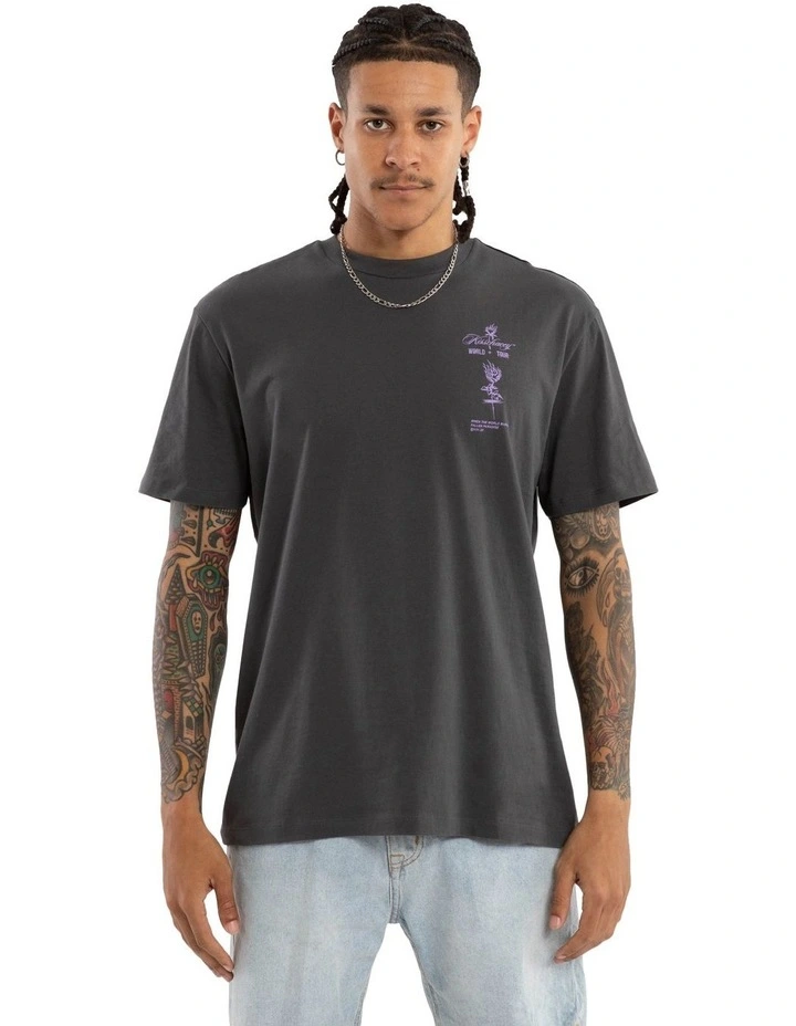 Division Relaxed Tee in Grey image 2