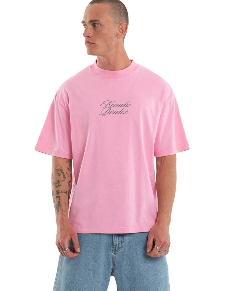 Suites Street Tee in Pink image 2