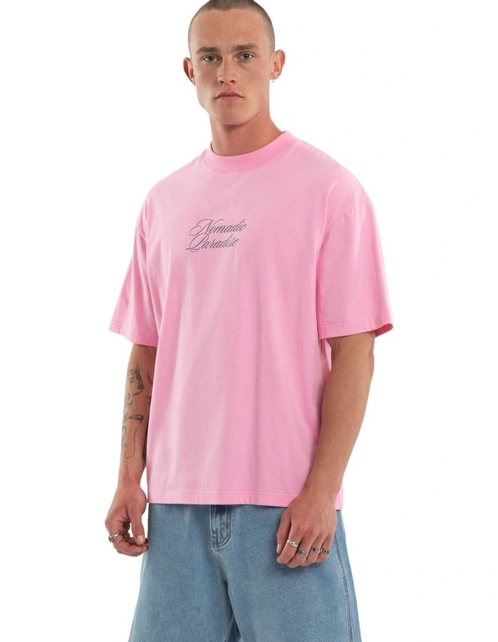 Suites Street Tee in Pink image 3