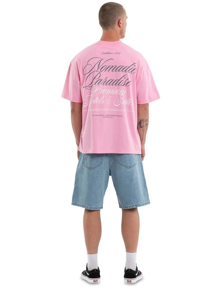 Suites Street Tee in Pink image 5