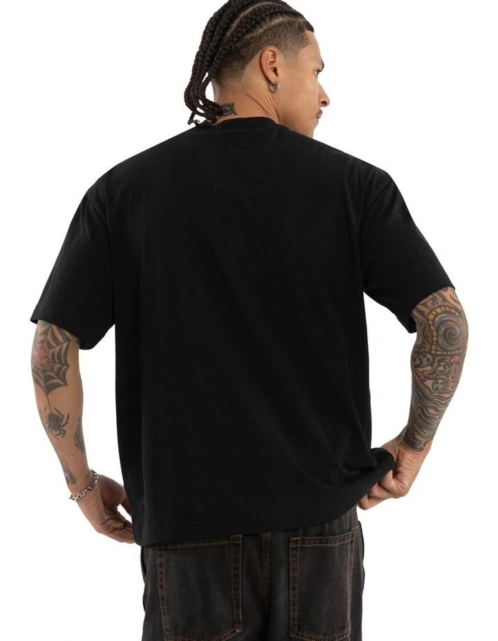 Haramosh Street Tee in Black image 2