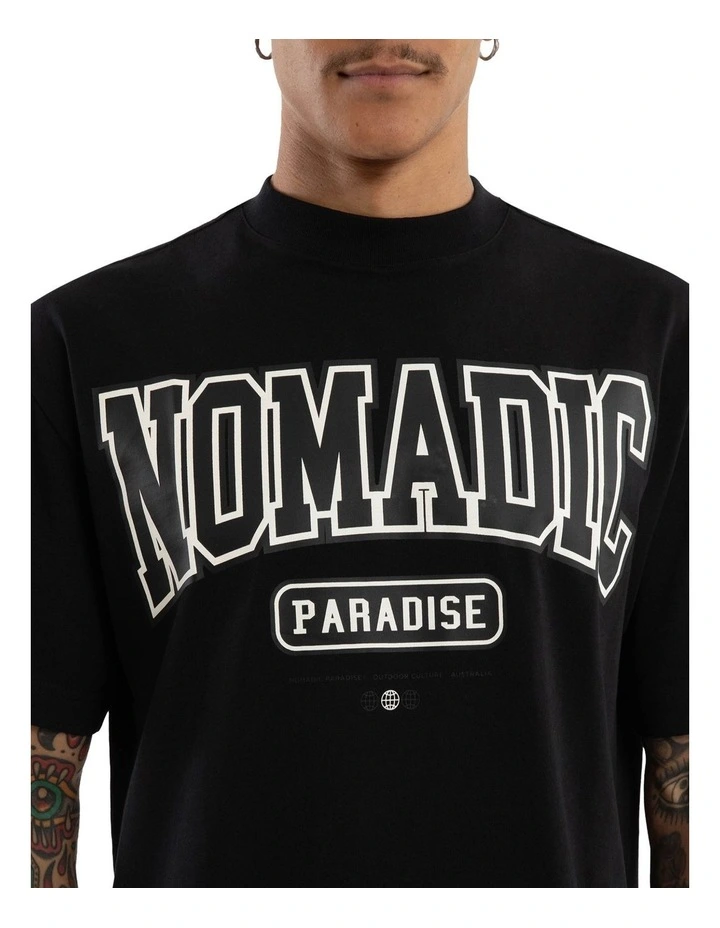 Haramosh Street Tee in Black image 4