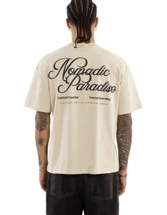 Palm Street Tee in Cream