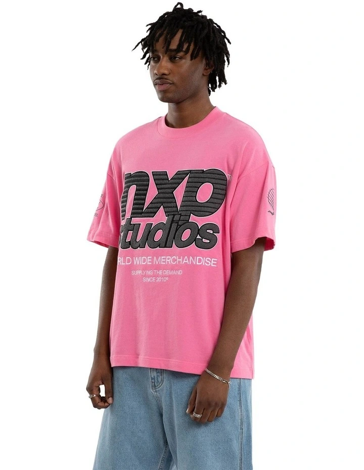 Frontier Raptor Tee in Pink image 3