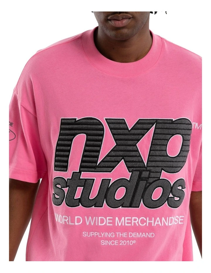 Frontier Raptor Tee in Pink image 4
