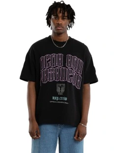 Maverick Loopback Raptor Tee in Black