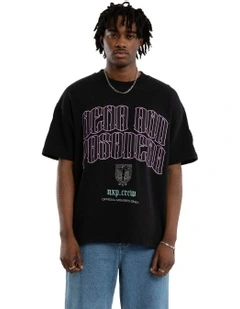 Maverick Loopback Raptor Tee in Black