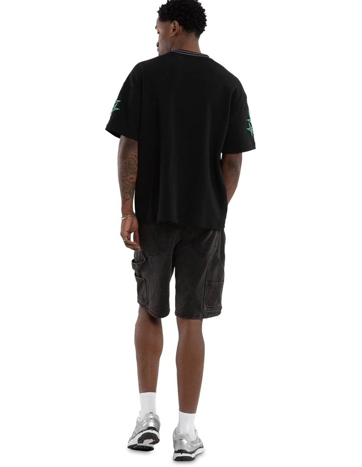 Glitches Loopback Raptor Tee in Black image 4