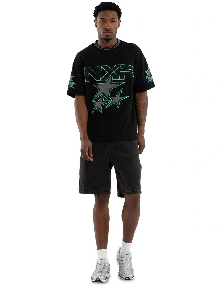 Glitches Loopback Raptor Tee in Black image 5