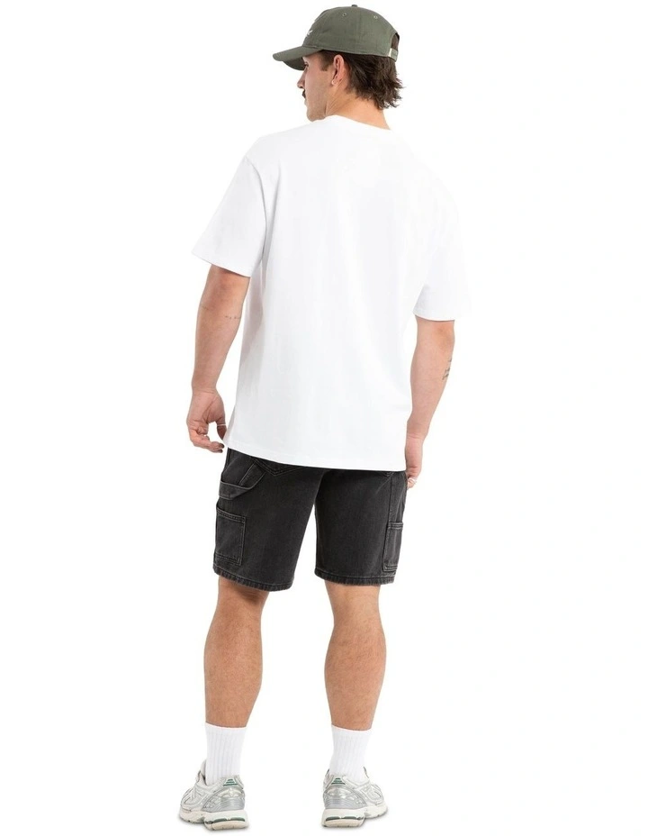 Buffer Box Fit Tee in White image 5