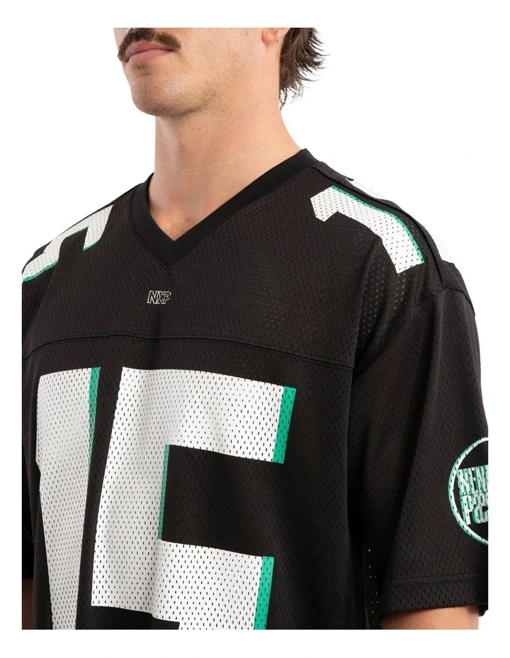 Patriot Gridiron Jersey T-shirt in Black image 4