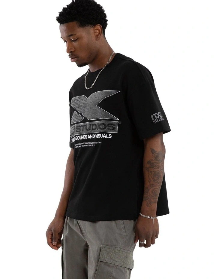 Exile Loopback Raptor Tee in Black image 3