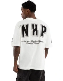 Figures Oversized Tee in Natural White