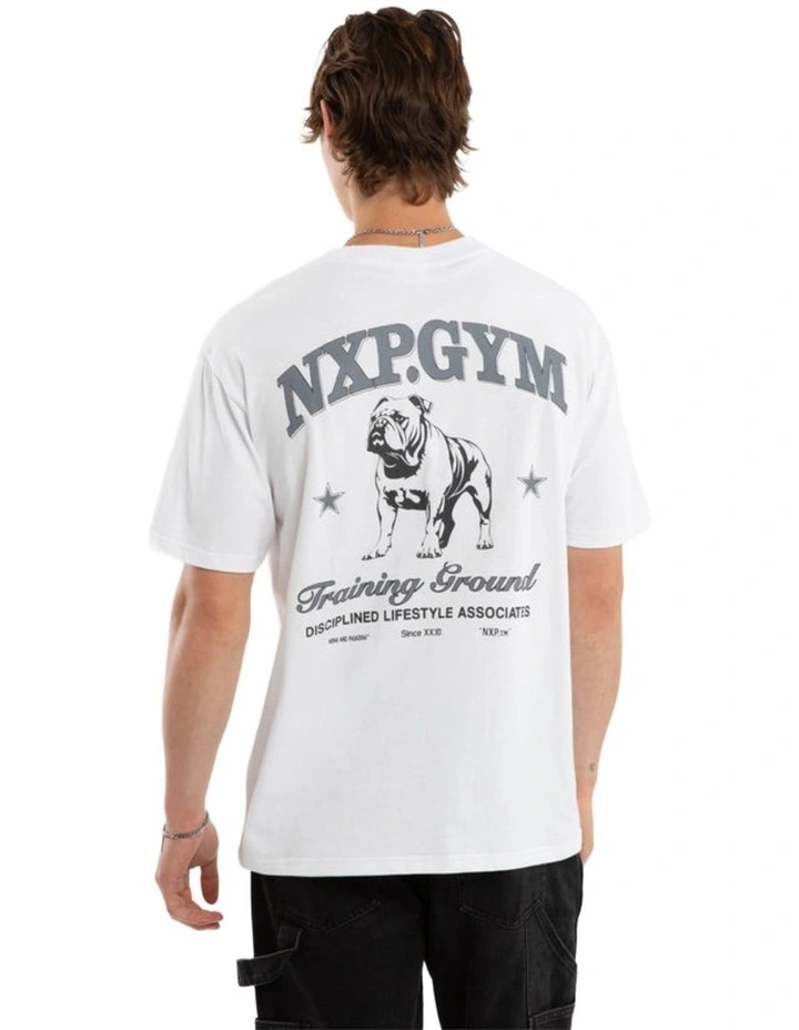 Ground Box Fit Tee in White image 1