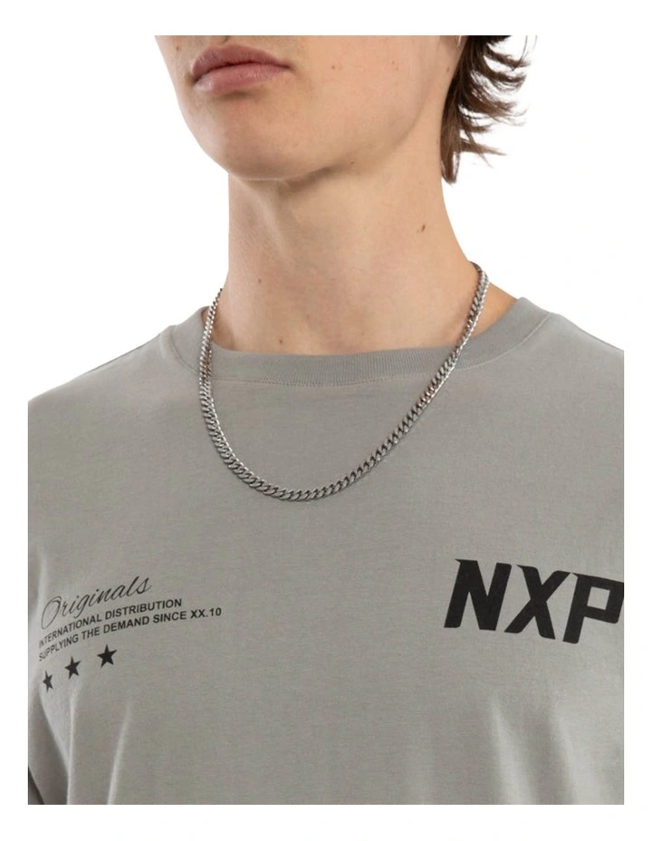 Triumph Dual Curved Tee in Grey image 3