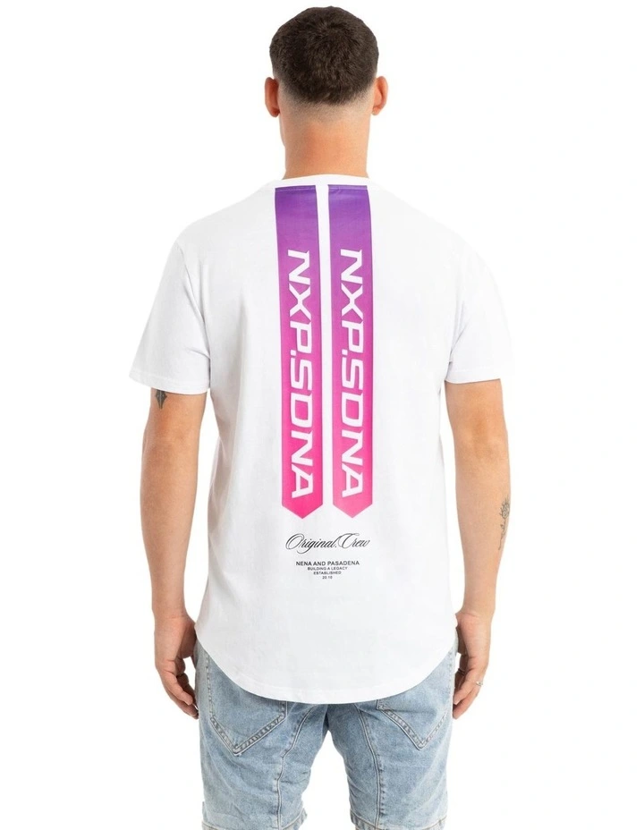 Score Dual Curved Tee in White image 1