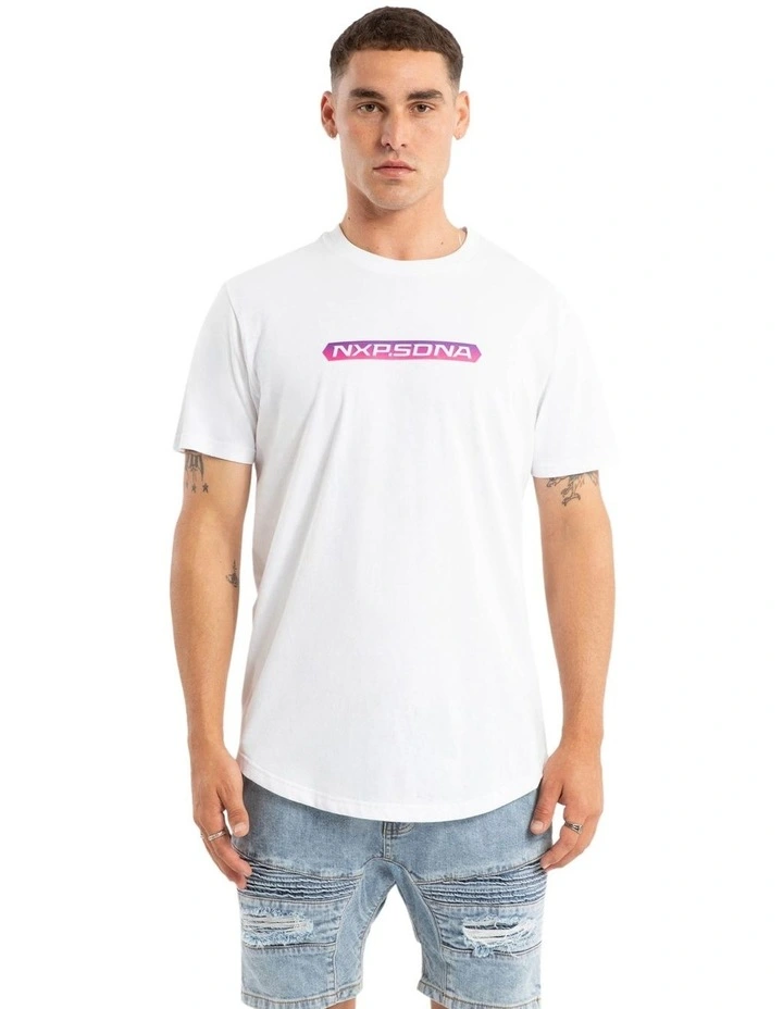 Score Dual Curved Tee in White image 2