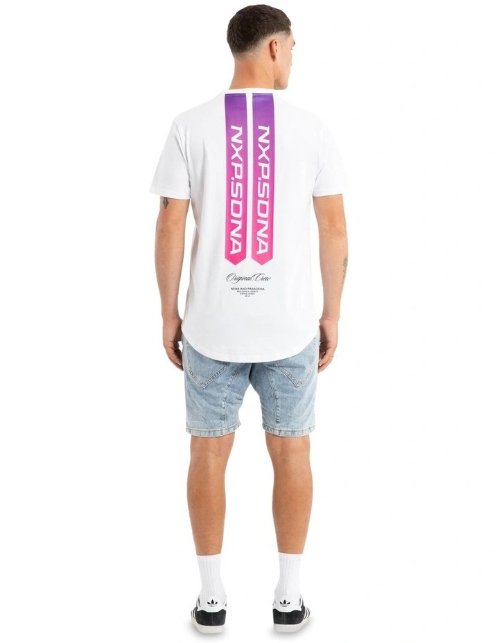 Score Dual Curved Tee in White image 5
