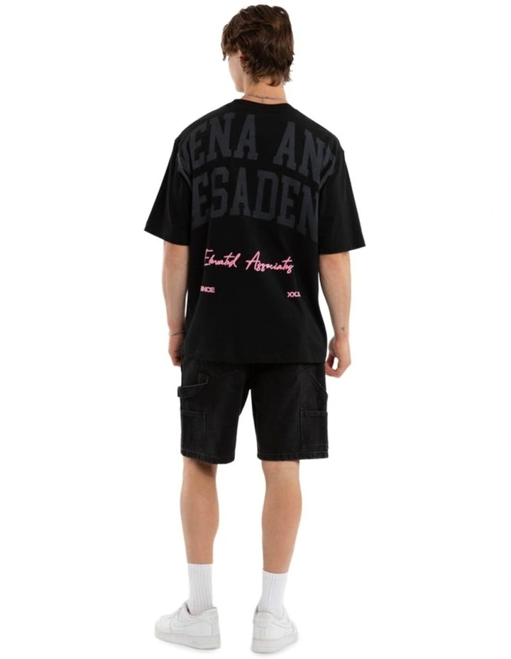 Mystic Oversized Tee in Black image 2