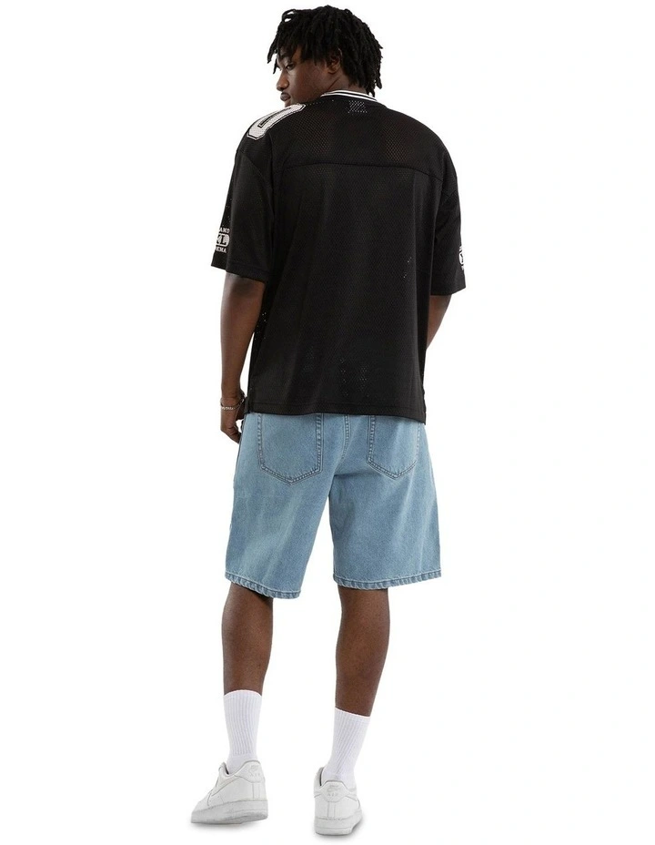 Mixer Football Jersey T-shirt in Black image 5
