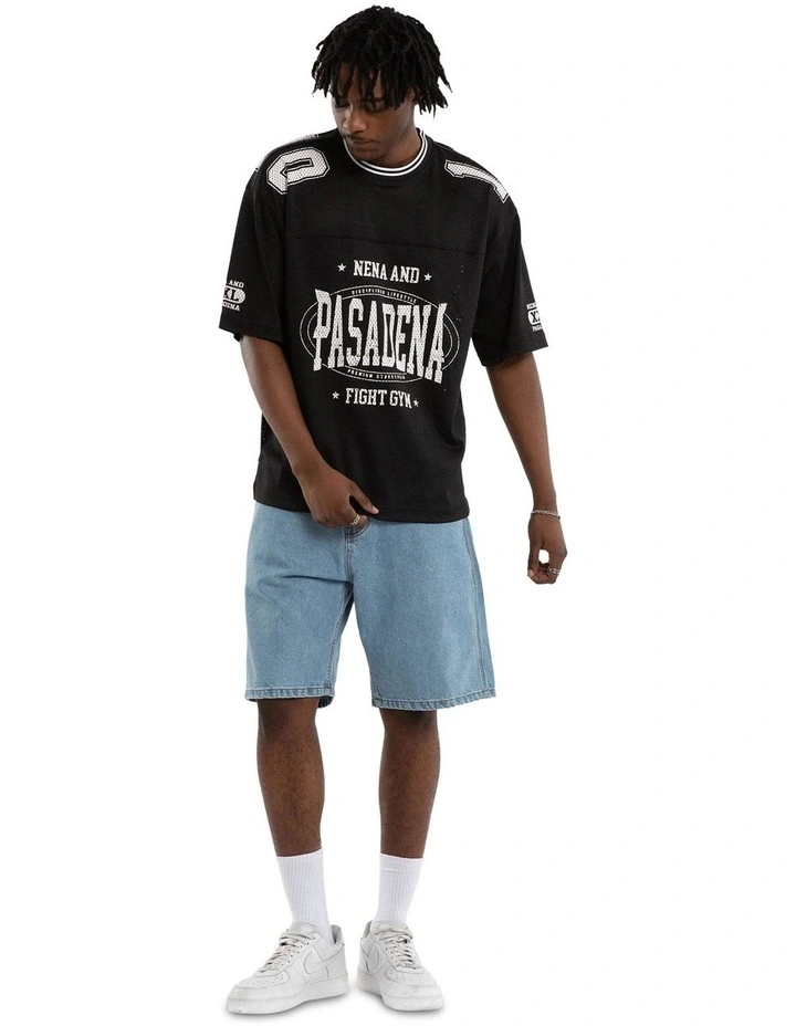 Mixer Football Jersey T-shirt in Black image 6