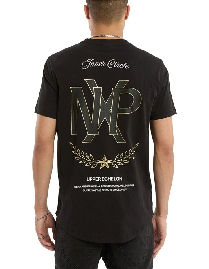 Ensemble Dual Curved Tee in Jet Black image 1