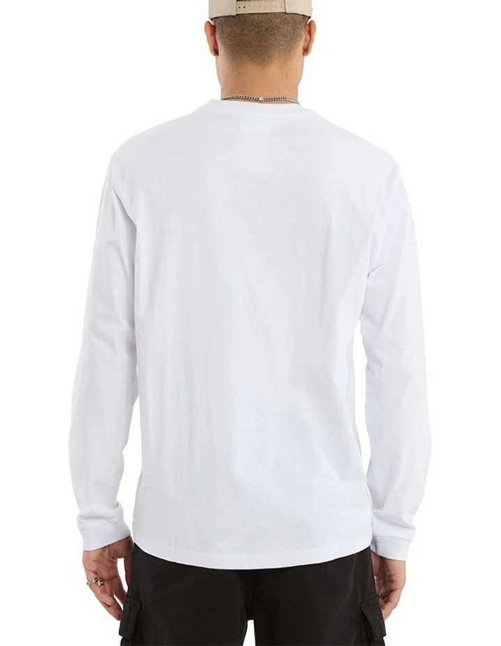 Threads Relaxed Long Sleeve Tee in Optical White image 3