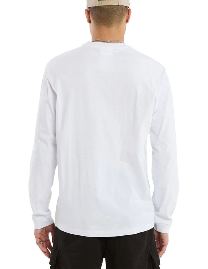Threads Relaxed Long Sleeve Tee in Optical White image 4