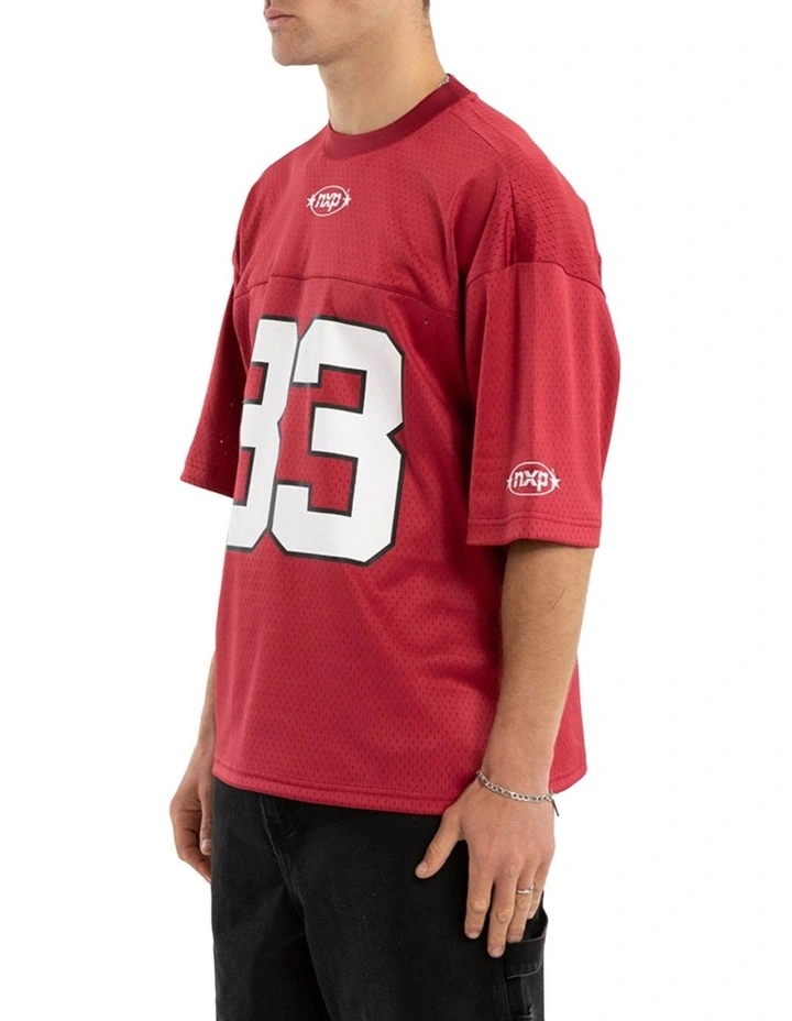 Offbeat Football Jersey in Red image 3