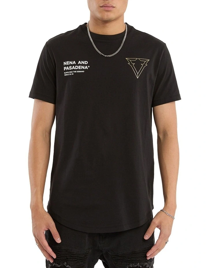 Forge Dual Curved Tee in Jet Black image 4