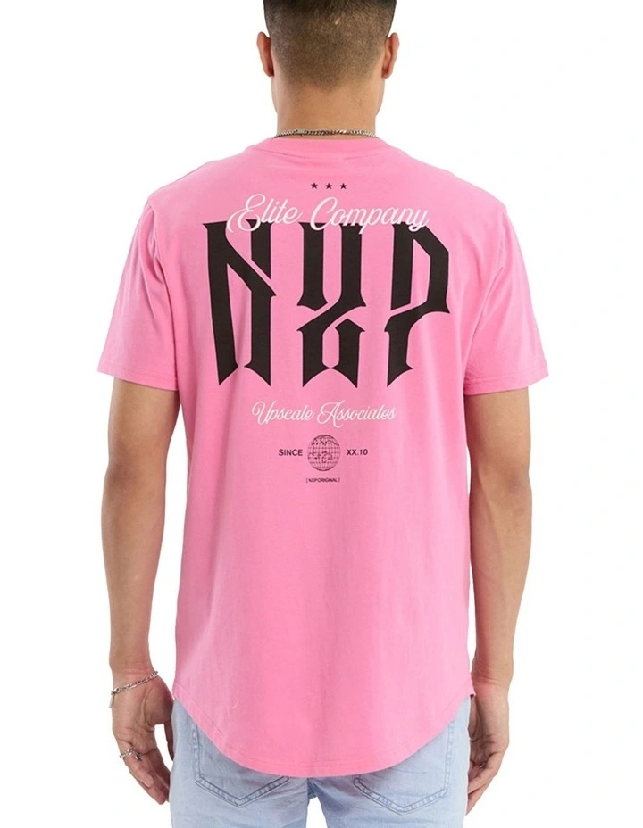 Ignite Dual Curved Tee in Pink image 2
