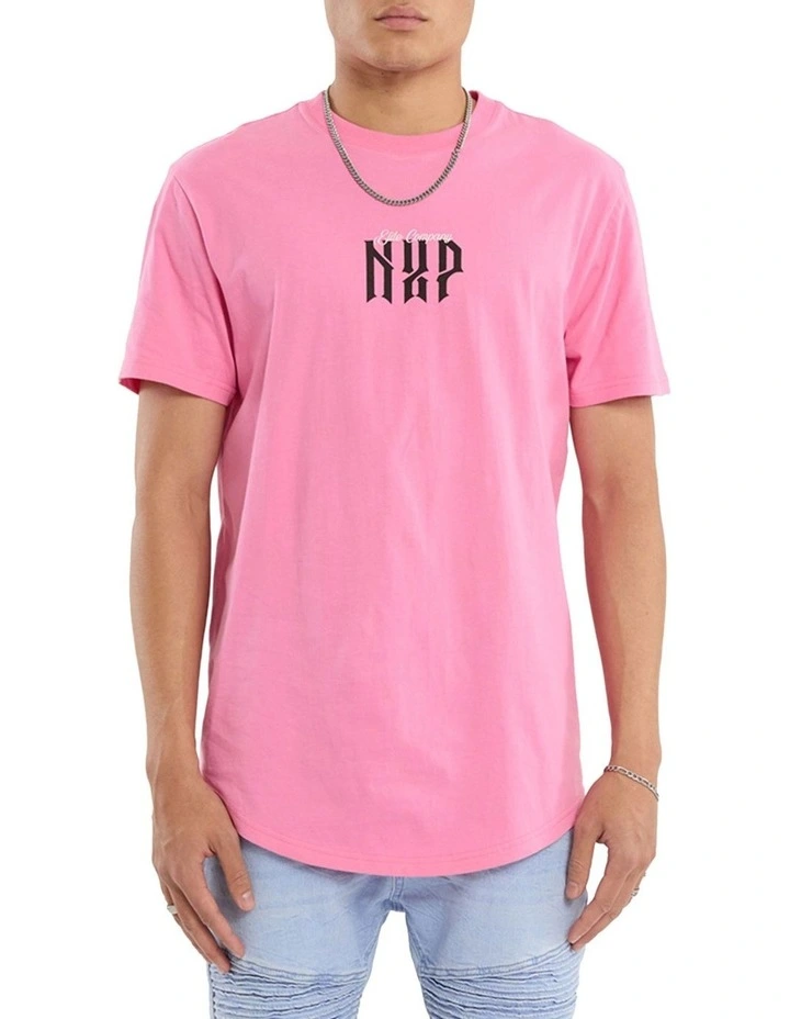Ignite Dual Curved Tee in Pink image 3