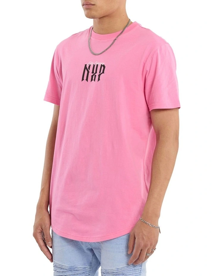 Ignite Dual Curved Tee in Pink image 6