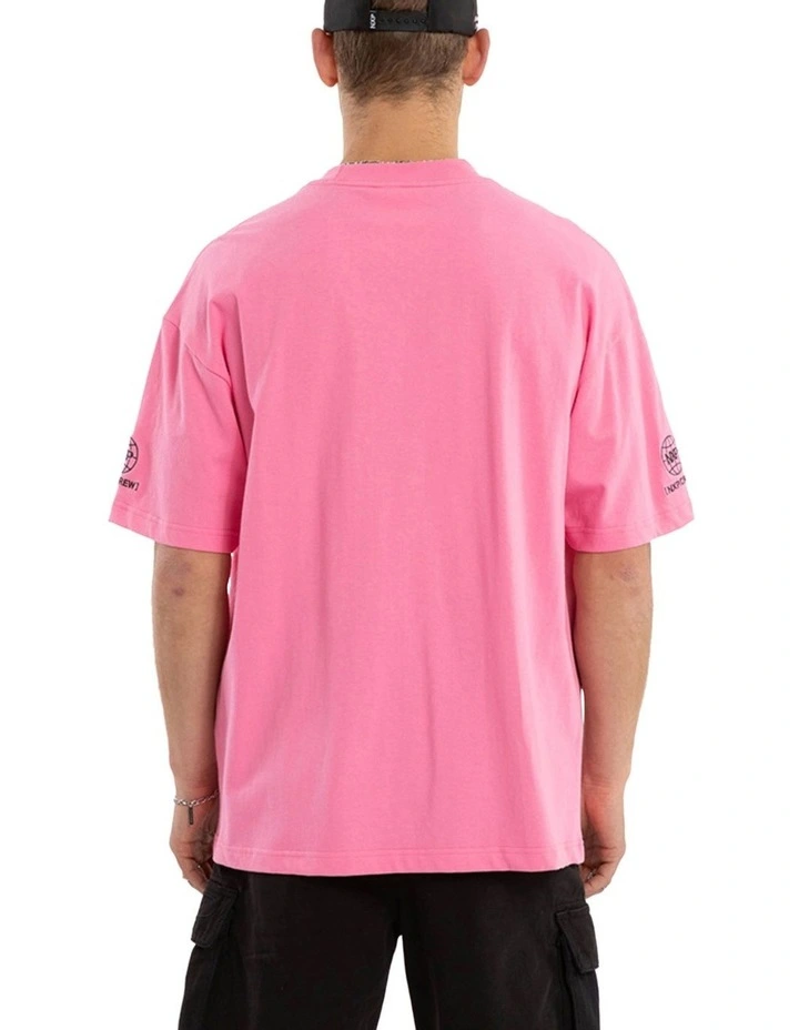 Preach Raptor Tee in Pink image 2
