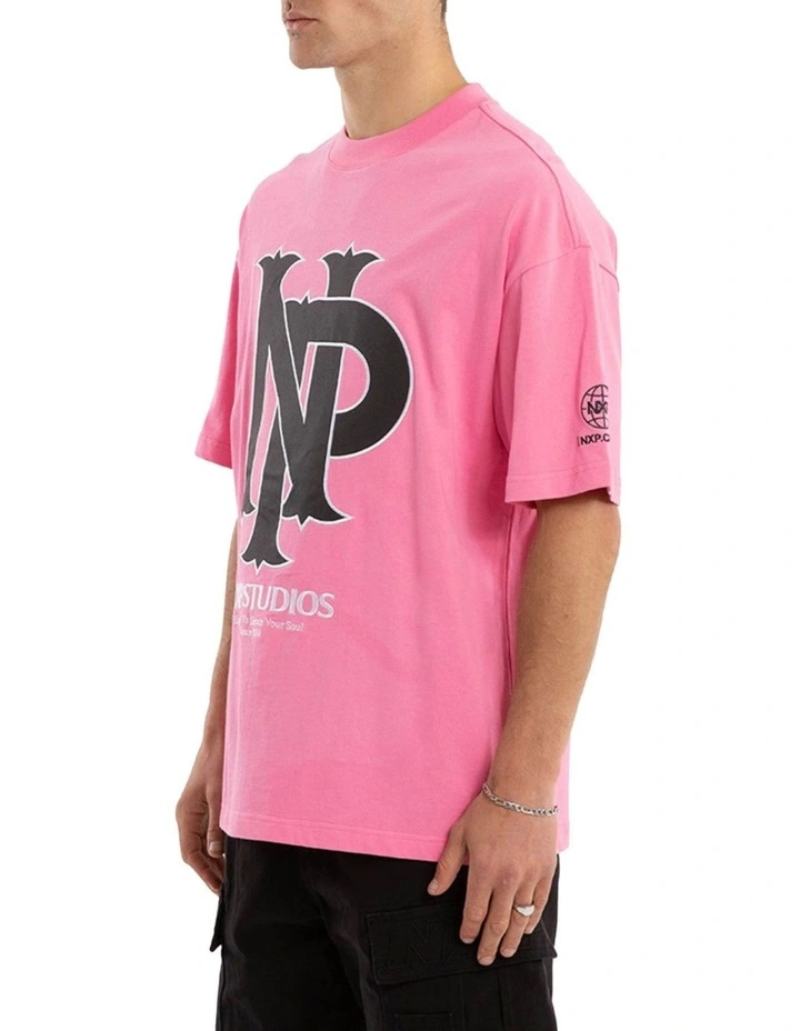 Preach Raptor Tee in Pink image 3