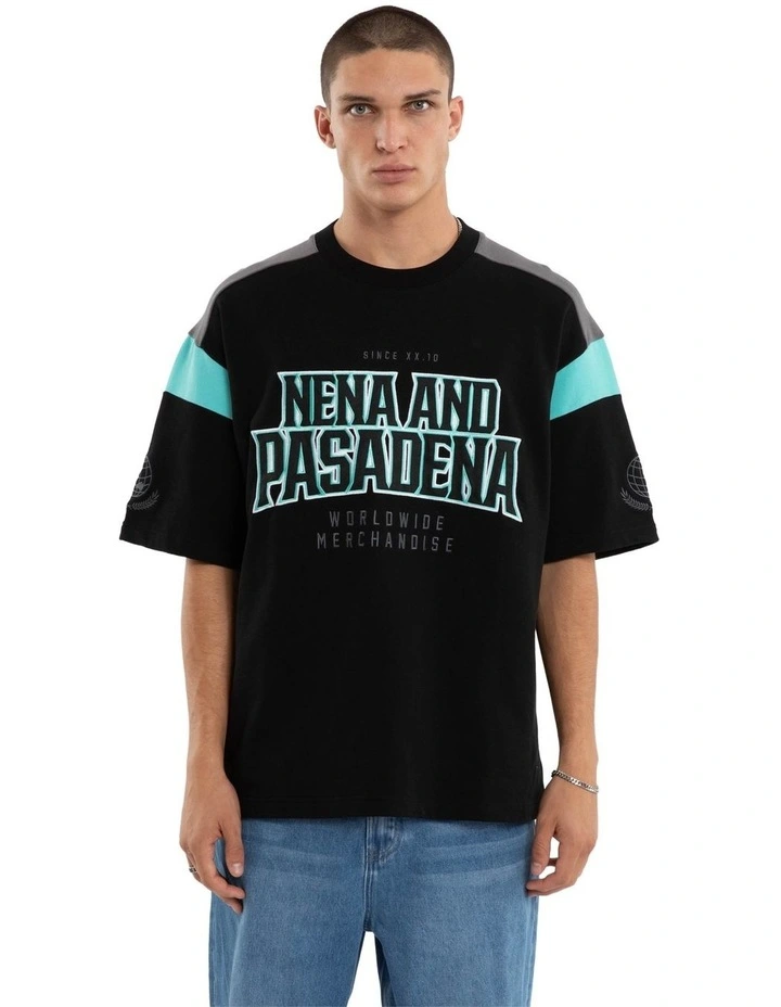 Conquer Loopback Raptor Tee in Multi image 1