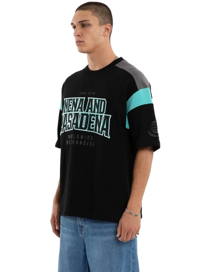 Conquer Loopback Raptor Tee in Multi image 3