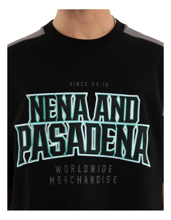 Conquer Loopback Raptor Tee in Multi image 4