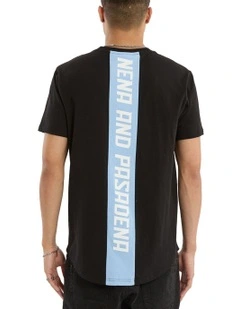 Synergy Dual Curved Tee in Black