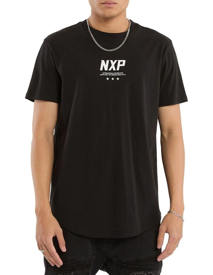 Synergy Dual Curved Tee in Black image 4