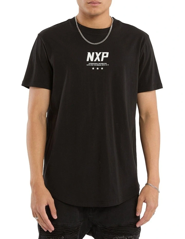 Synergy Dual Curved Tee in Black image 3