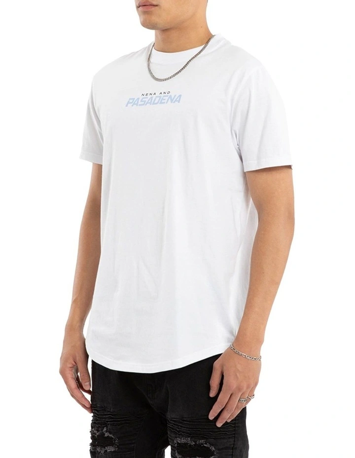 Unified Dual Curved Tee in White image 3